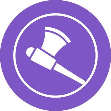 Balta. Web simgesi basit illüstrasyon