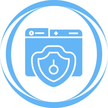 Güvenli vektör simgesi çizimi 