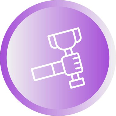 kupa ödül ikonu vektör illüstrasyonu 