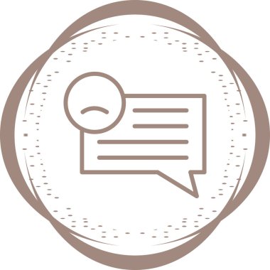 Müşteri memnuniyetsizliği simgesinin vektör çizimi