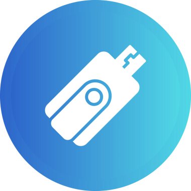 Flaş bellek simgesi, vektör illüstrasyonu basit tasarım