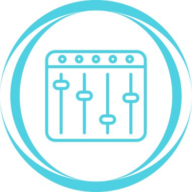 Karıştırıcı. Web simgesi basit illüstrasyon