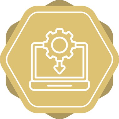 Aygıt Sürücüsü web simgesi vektör çizimi