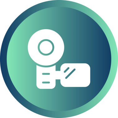 video kamera simgesi, vektör illüstrasyonu  