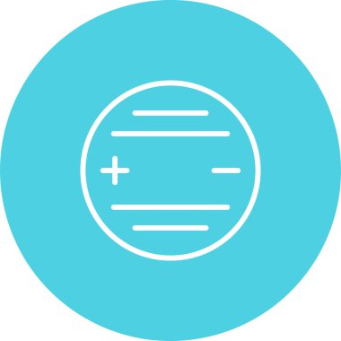 pil ağ simgesi, basit vektör illüstrasyonu