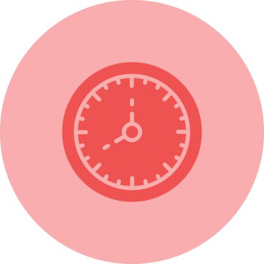 Saat. Web simgesi basit illüstrasyon 