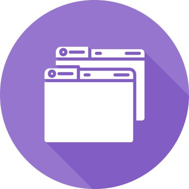 Windows web simgesi vektör çizimi 