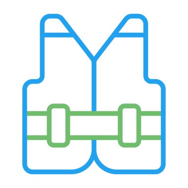 Yansıtıcı yelek simgesi web illüstrasyonu