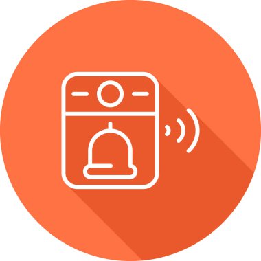 Video Kapı Çanı simgesinin vektör illüstrasyonu