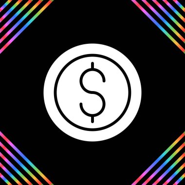 Dolar simgesi vektör illüstrasyonu