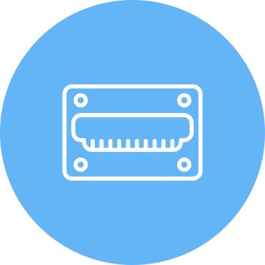hdmi simgesi, web tasarımı için resimleme