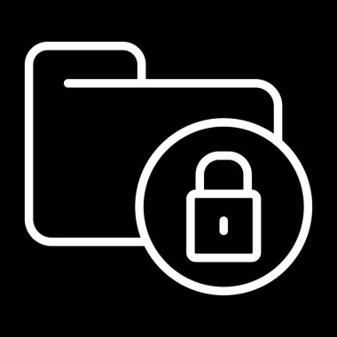Secure Folder icon, vector illustration