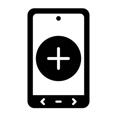 Artı İşaretle, Simge Vektörü İllüstrasyon Logo Şablonu Beyaz Arkaplanda İzole Ekle.