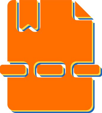 belge sayfa simgesi, vektör illüstrasyonu basit tasarım