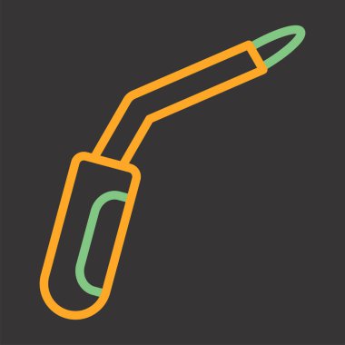 Kaynak makinesi simgesi. vektör illüstrasyonu     