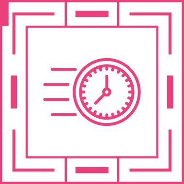 zaman yönetimi simgesi, vektör illüstrasyonu