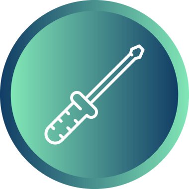 tornavida aracı simgesini, vektör çizim  