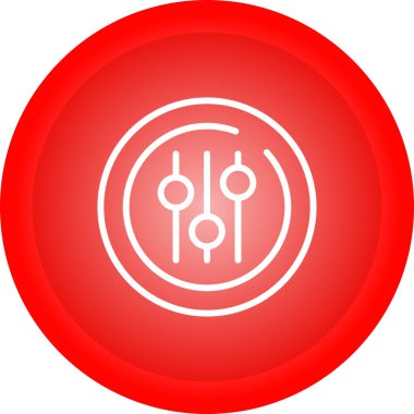 Eşitleyici modern simgenin vektör illüstrasyonu