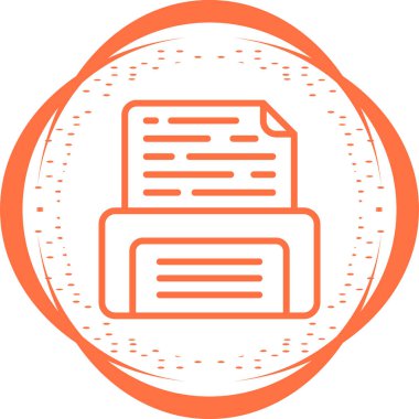 Belge simgesinin vektör illüstrasyonu