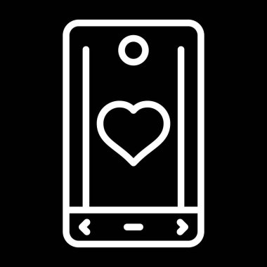 akıllı telefon web simgesi vektör çizimi 