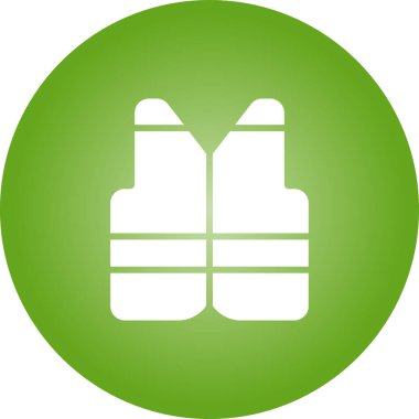 İzole edilmiş ceket web simgesinin vektör illüstrasyonu 