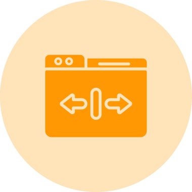 Uygulamalar ve web siteleri için ölçeklenebilirlik veya ölçeklenebilir sistem çizgisi resim vektörü simgesi