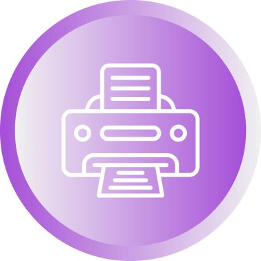 Yazıcı web simge vektör çizim 