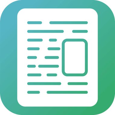 Belge Şablonu, vektör illüstrasyonu 