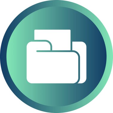 dosya dizini simgesi, vektör illüstrasyonu basit tasarım