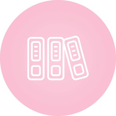 Belge Arşivleme Web simgesi vektör illüstrasyonu