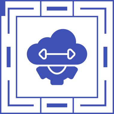  Elastisite Web simgesi vektör illüstrasyonu 