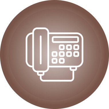 Fax Machine icon, vector illustration simple design clipart