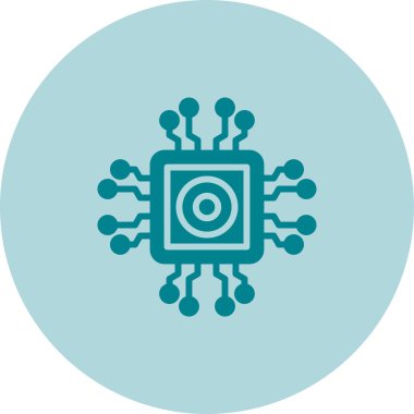 Çip. Web simgesi basit illüstrasyon 