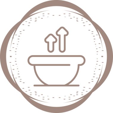 Çorba. Web simgesi basit tasarım