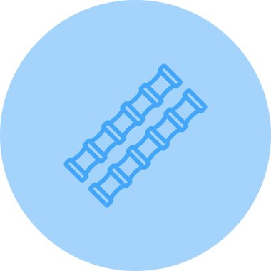 Bambu, ağ basit illüstrasyon