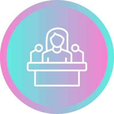 Bildir. Web simgesi basit illüstrasyon