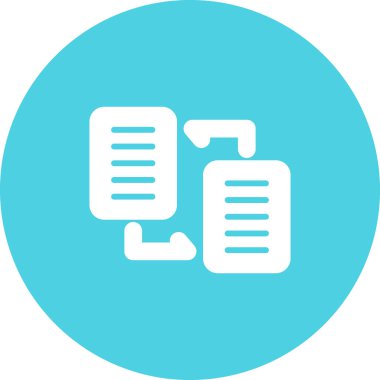 Belge Dağıtım web simgesi vektör illüstrasyonu