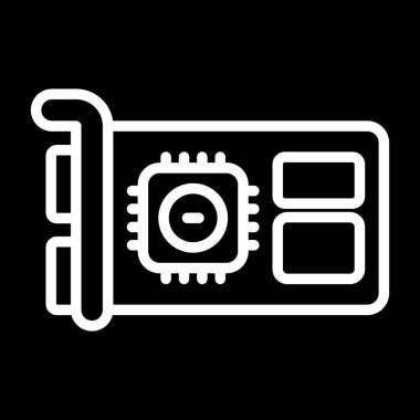 Gpu web simgesi vektör çizimi   