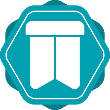 Yer İmi simgesinin vektör çizimi