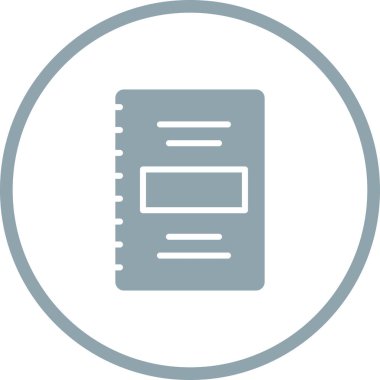 Not defteri web simge vektör çizim 