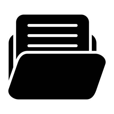 Belge vektör illüstrasyonlu dizin