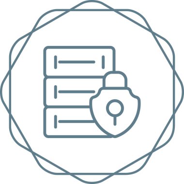 Sunucu web simgesi, vektör çizim