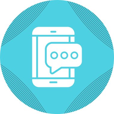 SMS iletisi simgesi, vektör çizim