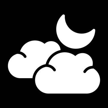 Bulut. Web simgesi basit illüstrasyon