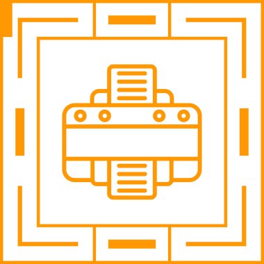 Yazıcı web simge vektör çizim 