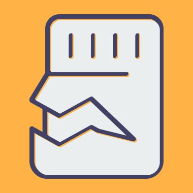 Sd Card web simgesi, basit vektör illüstrasyonu