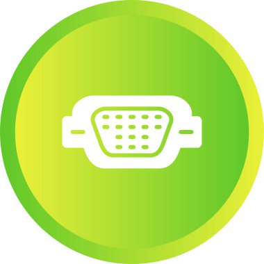 vga port simgesi web illüstrasyonu