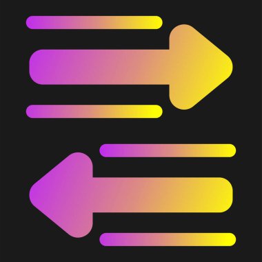 ok simgesi, vektör illüstrasyonu 