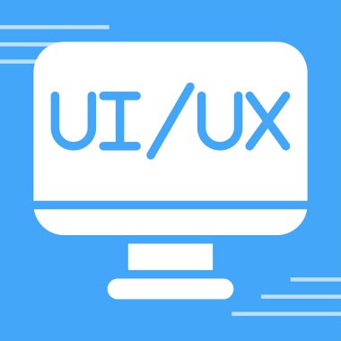 Ux Ui web simgesi, vektör illüstrasyonu 