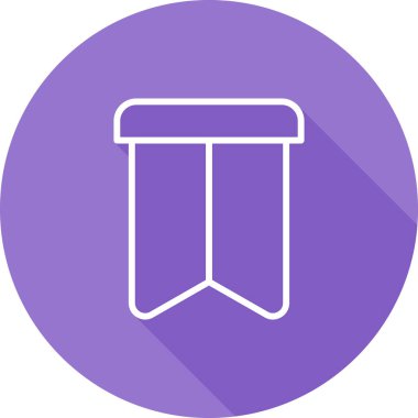 Yer İmi simgesinin vektör çizimi